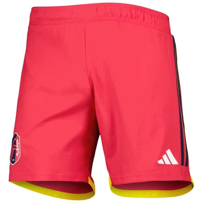 Shop Adidas Originals Adidas Red St. Louis City Sc 2023 Away Aeroready Authentic Shorts