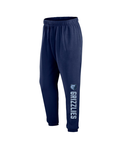 Shop Fanatics Men's  Navy Memphis Grizzlies Big And Tall Chop Block Pants