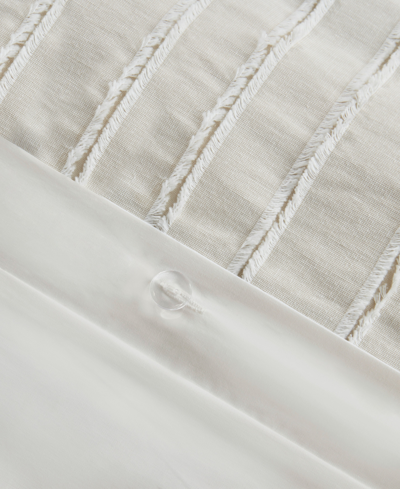 Shop Madison Park Signature Essence Oversized Cotton Clipped Jacquard 9-pc. Comforter Set, King In Ivory