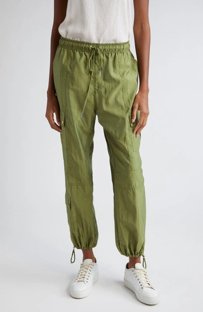 Shop Cinq À Sept Nitsan Parachute Pants In Olive Green