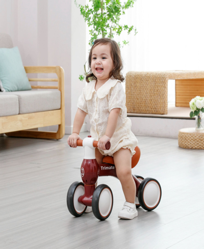 Trimate Wine Red Baby Walker Balance Bike In Multi