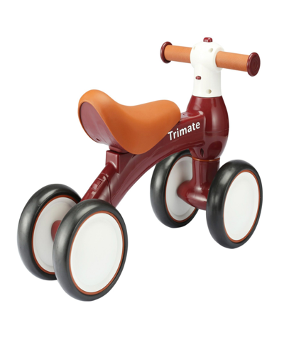 Trimate Wine Red Baby Walker Balance Bike In Multi
