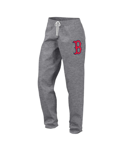 Fanatics Women's  Gray Boston Red Sox Legacy Pullover Sweatshirt And Sweatpants Set In Gray