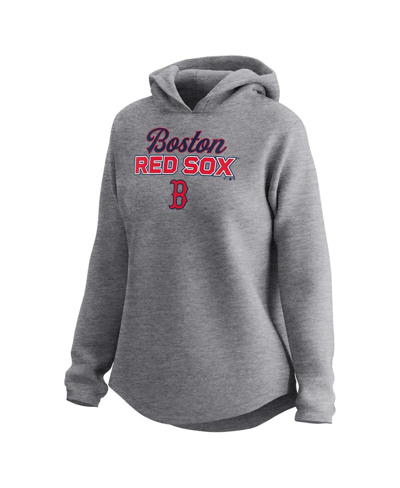 Fanatics Women's  Gray Boston Red Sox Legacy Pullover Sweatshirt And Sweatpants Set In Gray