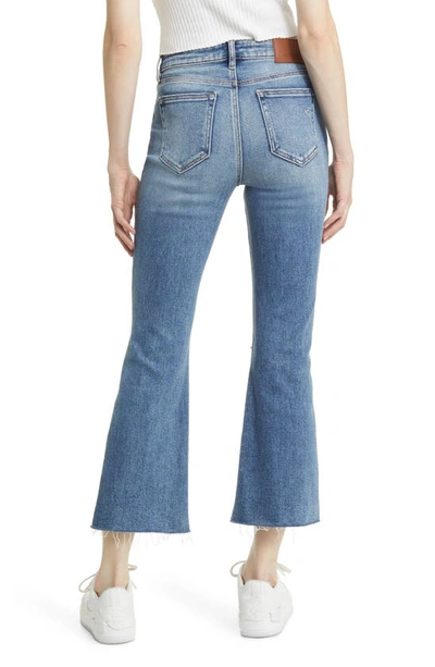 Hidden Jeans Happi Ripped Step Hem Crop Flare Jeans In Vintage