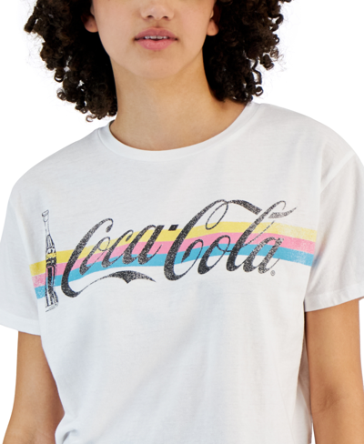 Shop Grayson Threads, The Label Juniors' Coca-cola Graphic T-shirt In White