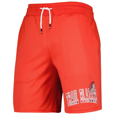 Shop Tommy Jeans Red Portland Trail Blazers Mike Mesh Basketball Shorts