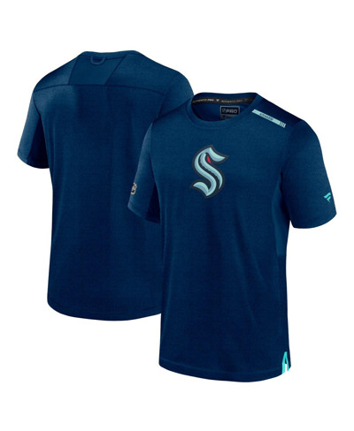 Fanatics Branded  Deep Sea Blue Seattle Kraken Authentic Pro Performance T-shirt In Deep Sea Blue