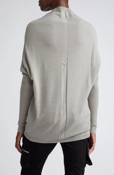 Shop Rick Owens Crater Wool Sweater In Pearl