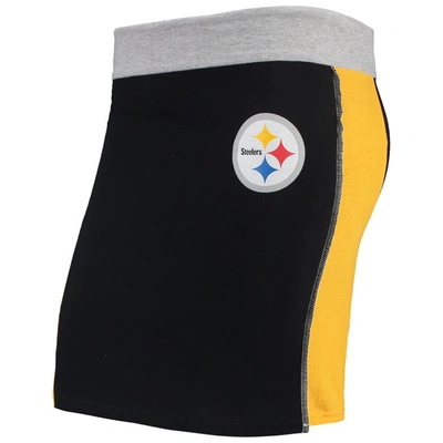 Shop Refried Apparel Black Pittsburgh Steelers Sustainable Short Skirt
