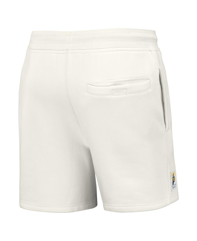 Shop Staple Men's Nba X  Cream Indiana Pacers Heavyweight Fleece Shorts