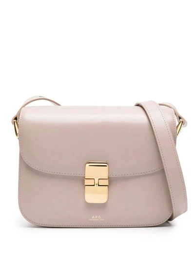 Shop Apc A.p.c. Grace Small  Bags In Pink & Purple