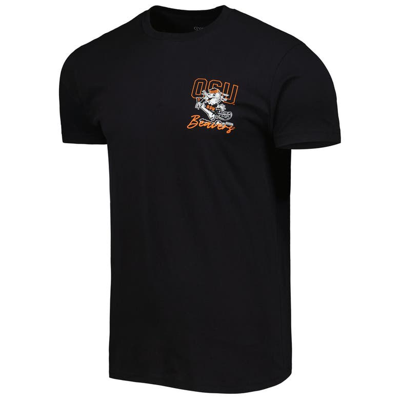 Shop Image One Black Oregon State Beavers Vintage Through The Years Two-hit T-shirt