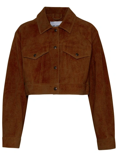 Shop Re/done Brown Suede Jacket
