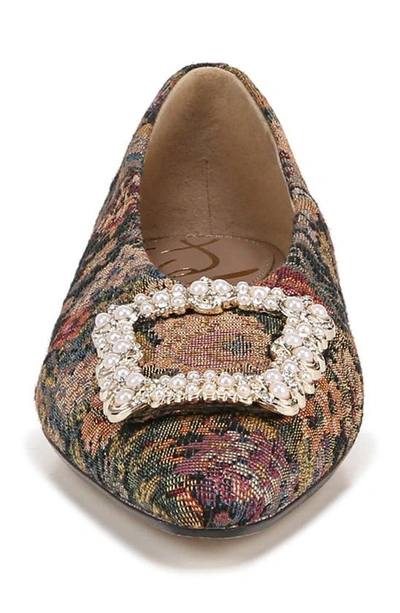 Sam Edelman Janina Luster Pointed Toe Flat Rosemary In Rosemary Multi