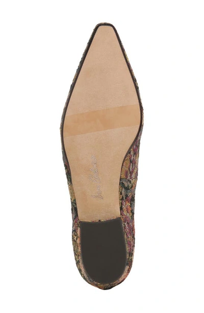 Sam Edelman Janina Luster Pointed Toe Flat Rosemary In Rosemary Multi