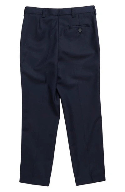 Shop Ralph Lauren Kids' Wool Blend Dress Pants In Navy