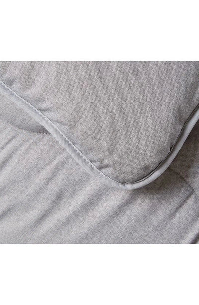 Shop Night Lark Herringbone Hypoallergenic Duvet Comforter In Storm Gray
