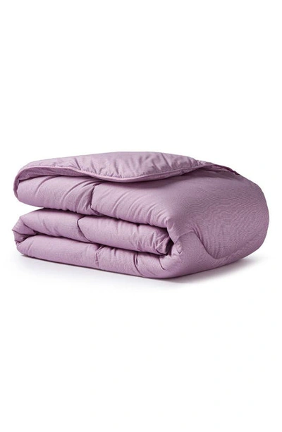 Shop Night Lark Linen Collection Hypoallergenic Duvet Comforter In Lilac Bloom