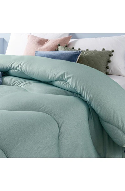 Shop Night Lark Linen Collection Hypoallergenic Duvet Comforter In Seagrass Green