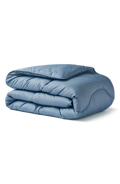 Shop Night Lark Linen Collection Hypoallergenic Duvet Comforter In Twilight Blue