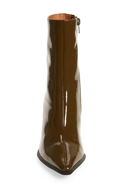 Jeffrey Campbell La-siren Bootie In Khaki Patent