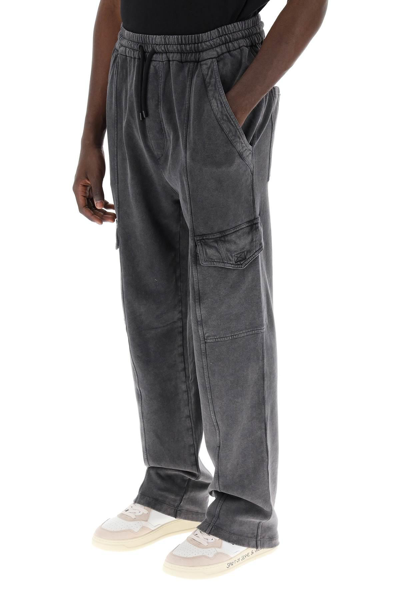 Shop Marant Pryam Cargo Sweatpants In Black,grey