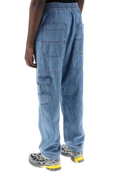 Shop Marant Vanni Light Cargo Jeans In Blue