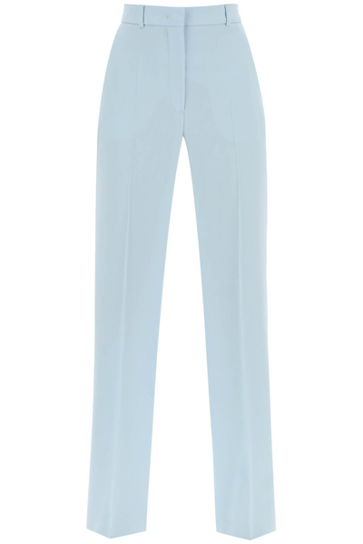 Shop Max Mara Agami Trousers In Light Blue