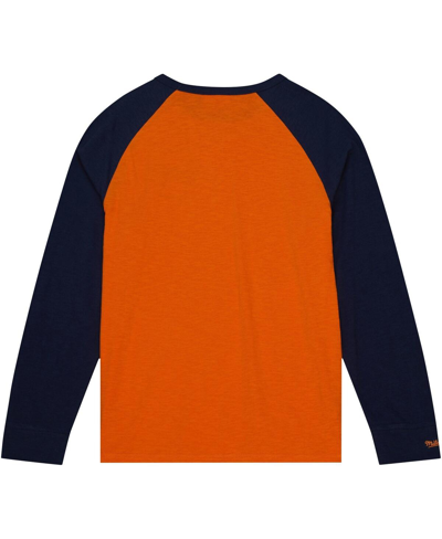 Mitchell & Ness Men's  Orange Illinois Fighting Illini Legendary Slub Raglan Long Sleeve T-shirt In Orange