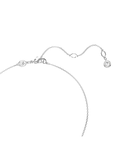 Swarovski Meteora Pendant Small Rhodium Shiny Crystal In Silver