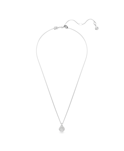 Swarovski Meteora Pendant Small Rhodium Shiny Crystal In Silver