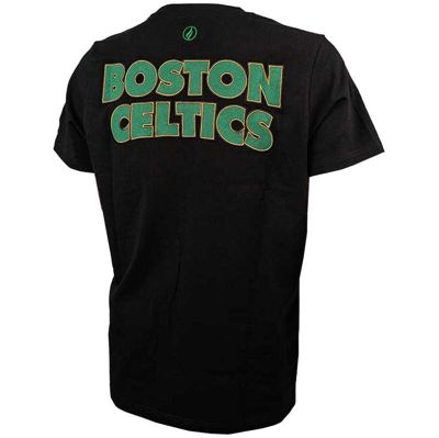 Shop Fisll Black Boston Celtics 3d Puff Print Sliced Logo T-shirt