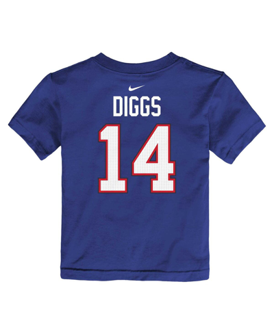 Nike Preschool Boys And Girls  Stefon Diggs Royal Buffalo Bills Player Name And Number T-shirt In Royal