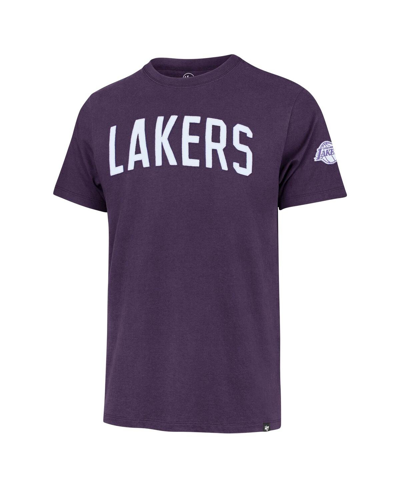 Shop 47 Brand Men's ' Purple Los Angeles Lakers Franklin Fieldhouse T-shirt