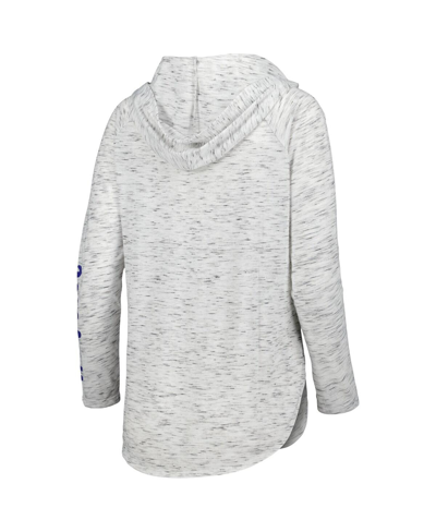 Shop Pressbox Women's  Gray Cincinnati Bearcats Space Dye Lace-up V-neck Raglan Long Sleeve T-shirt