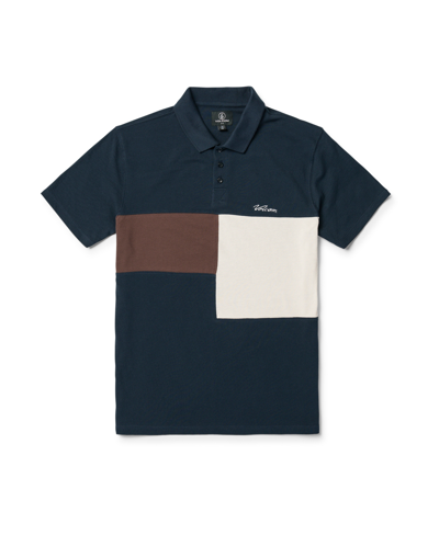 Shop Volcom Men's Stoney Baloney Short Sleeve Polo Shirt In Navy