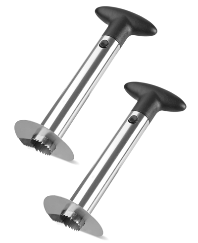 Cheer Collection Stainless Steel Pineapple Corer, 2 Pack In Silver