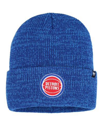 Shop 47 Brand Men's ' Blue Detroit Pistons Brain Freeze Cuffed Knit Hat