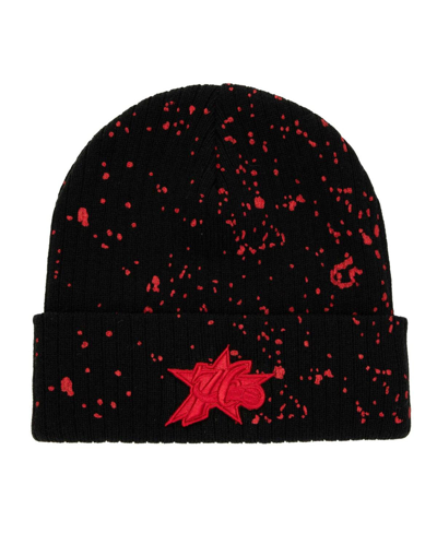 Mitchell & Ness Men's  Black Philadelphia 76ers Nep Speckle Cuffed Knit Hat In Black