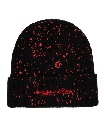 Mitchell & Ness Men's  Black Philadelphia 76ers Nep Speckle Cuffed Knit Hat In Black