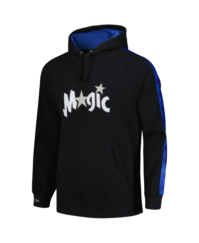Mitchell & Ness Men's  Black Orlando Magic Hardwood Classics Nights Raglan Pullover Hoodie In Black