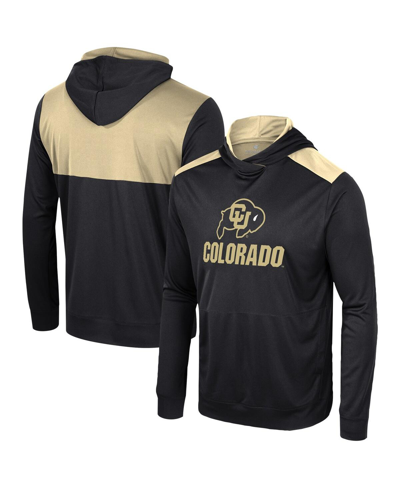 Shop Colosseum Men's  Black Colorado Buffaloes Warm Up Long Sleeve Hoodie T-shirt