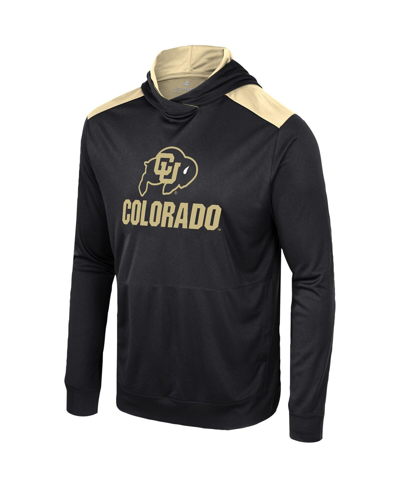 Shop Colosseum Men's  Black Colorado Buffaloes Warm Up Long Sleeve Hoodie T-shirt