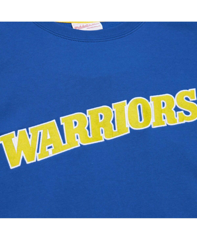 Mitchell & Ness Men's  Royal Golden State Warriors Hardwood Classics There And Back Pullover Sweatshi In Royal