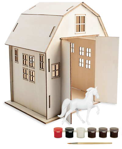 Breyer Horses Stablemates Series Paint Your Own Barn And Horse Set In Multi
