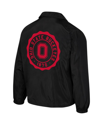 The Wild Collective Men's And Women's  Black Ohio State Buckeyes Coaches Full-snap Jacket In Black