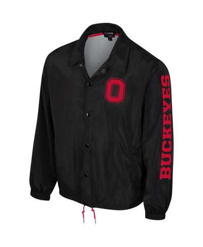 The Wild Collective Men's And Women's  Black Ohio State Buckeyes Coaches Full-snap Jacket In Black