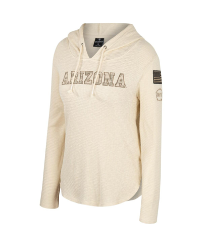 Colosseum Women's  Cream Arizona Wildcats Oht Military-inspired Appreciation Casey Raglan Long Sleeve In Cream