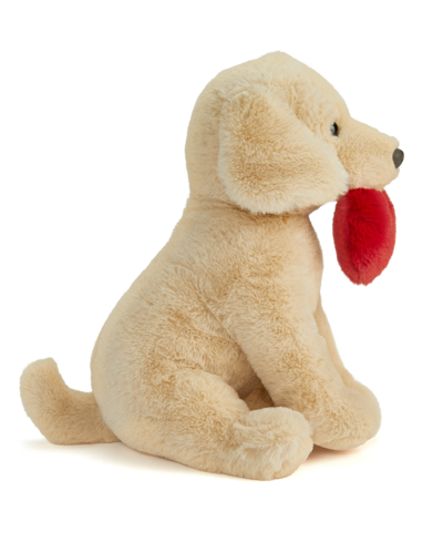 Shop Geoffrey's Toy Box 12" Plush Heart Labrador In Light,pastel Brown